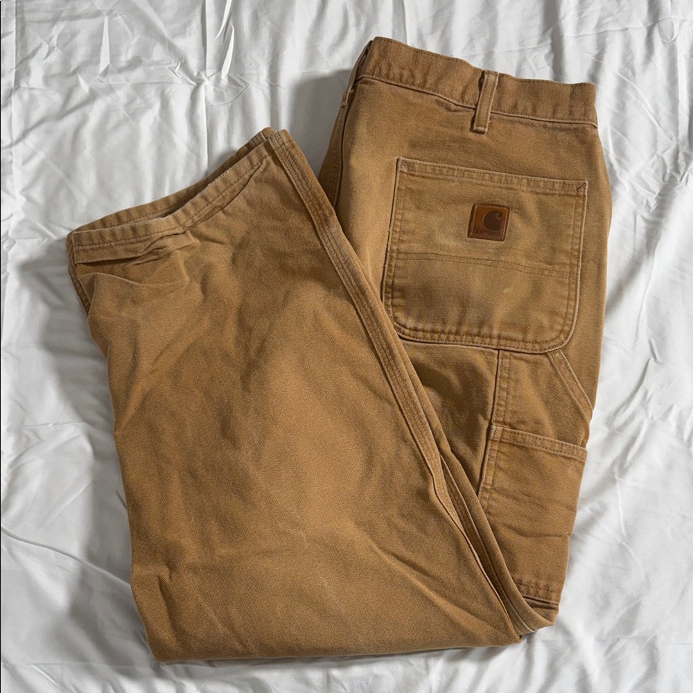 LOOSE STRAIGHT WASHED DUCK DUNGAREE